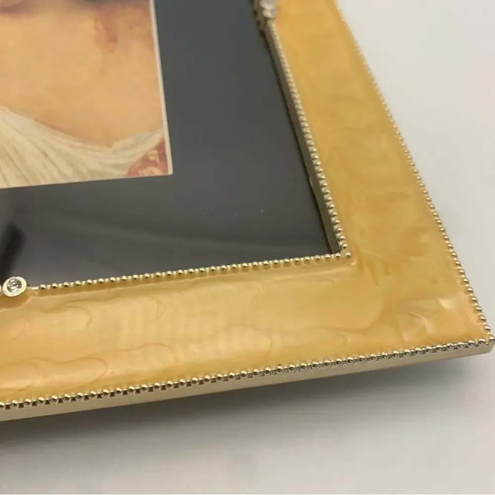 Gold Enamel Rhinestone Picture Frame - Picture 6 of 10